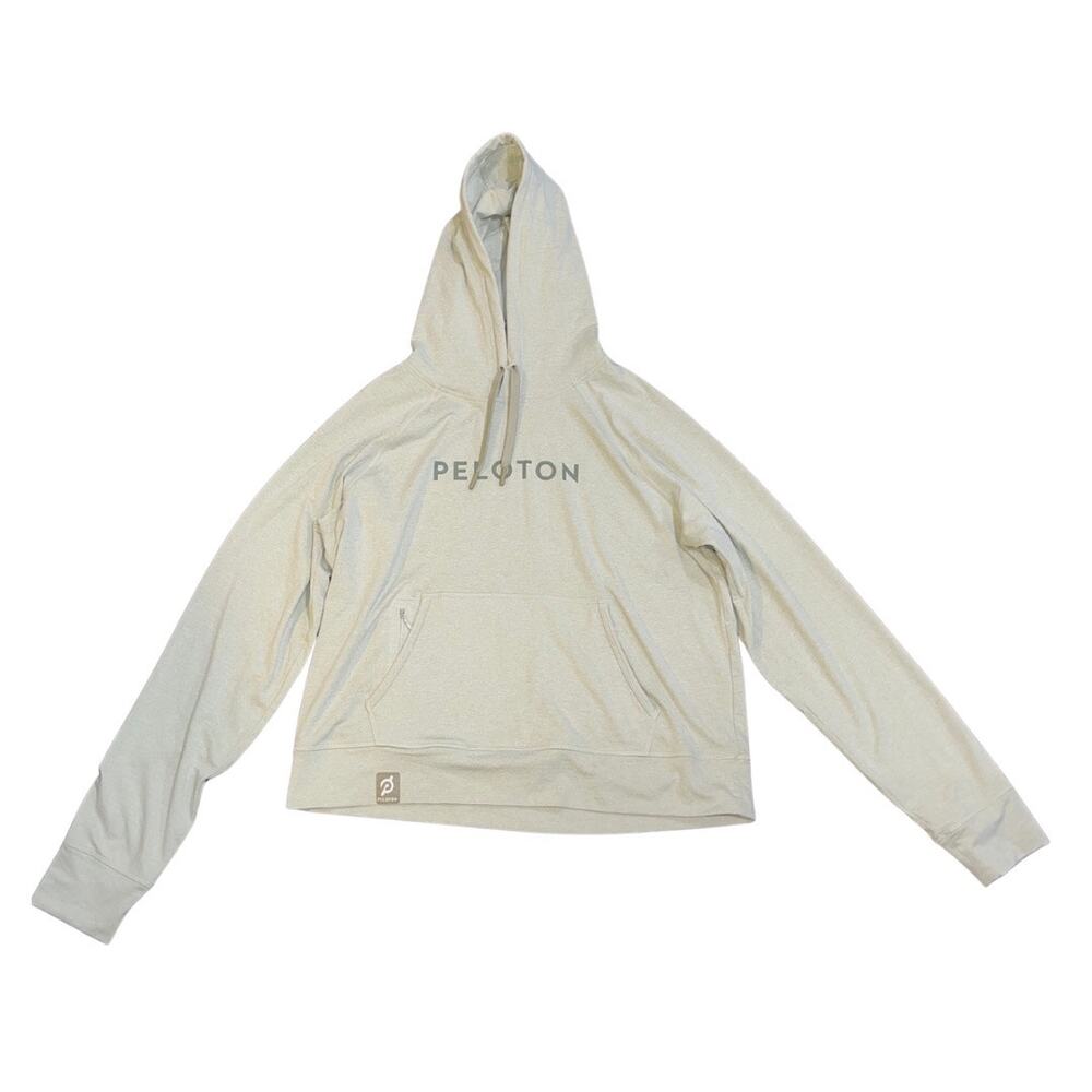 Peloton Sage Green Soft Dream-blend Hoodie & Jade Green Capri Medium Workout Set - Picture 6 of 9